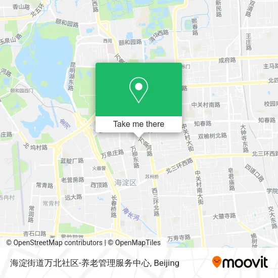海淀街道万北社区-养老管理服务中心 map