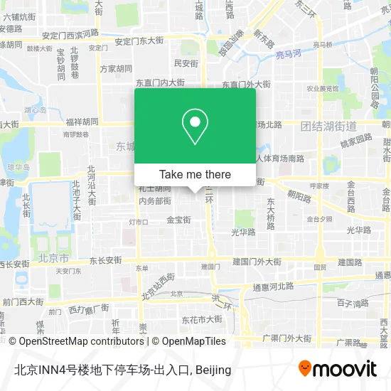 北京INN4号楼地下停车场-出入口 map