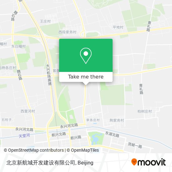 北京新航城开发建设有限公司 map