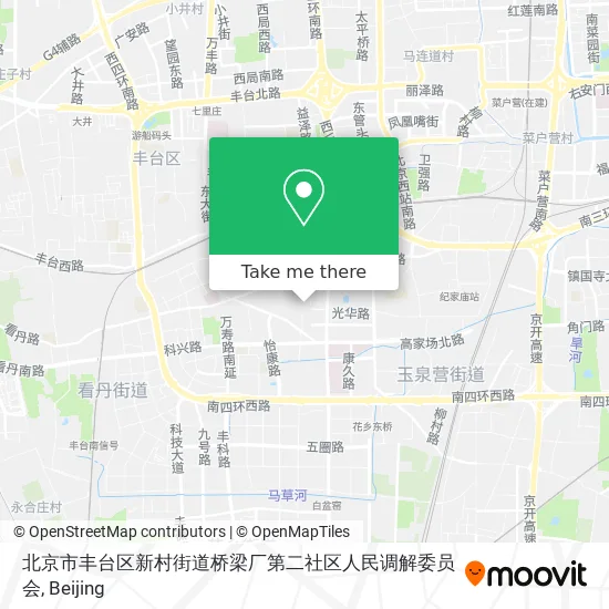 北京市丰台区新村街道桥梁厂第二社区人民调解委员会 map