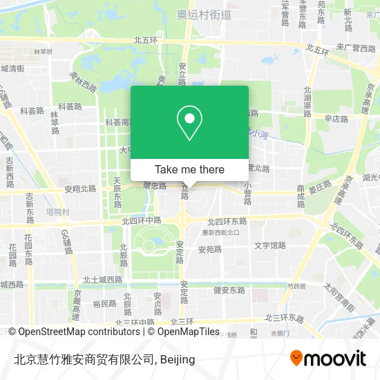 北京慧竹雅安商贸有限公司 map