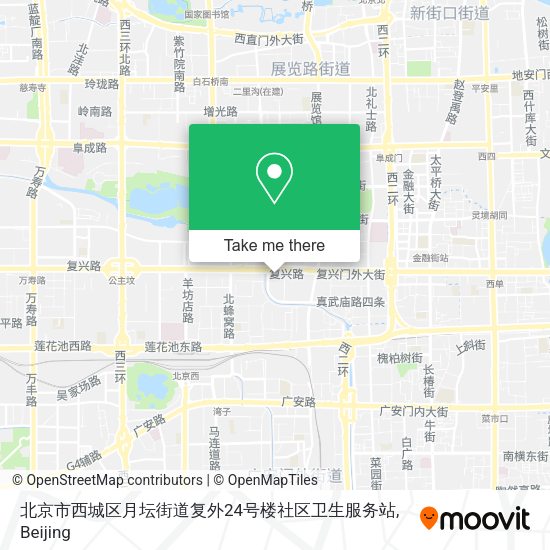 北京市西城区月坛街道复外24号楼社区卫生服务站 map