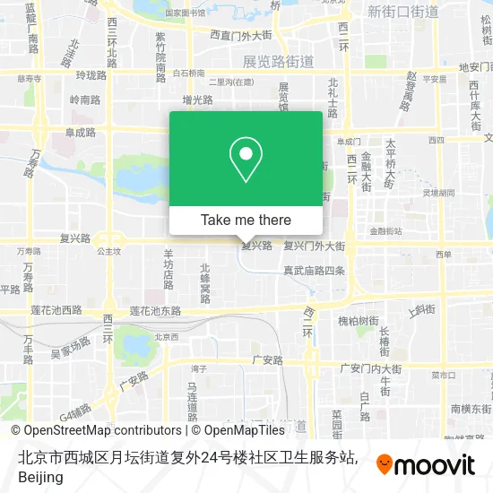 北京市西城区月坛街道复外24号楼社区卫生服务站 map