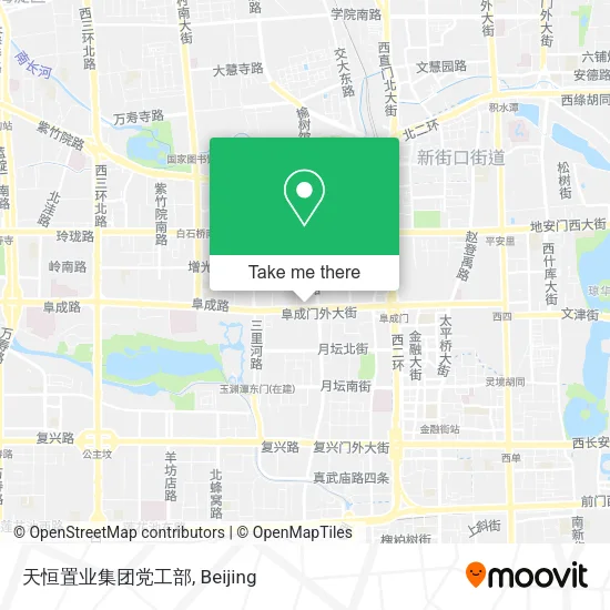 天恒置业集团党工部 map