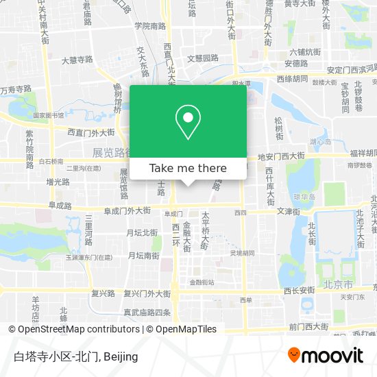 白塔寺小区-北门 map
