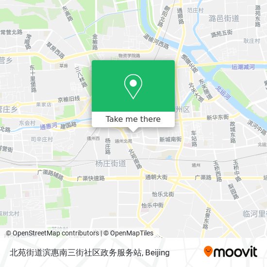 北苑街道滨惠南三街社区政务服务站 map
