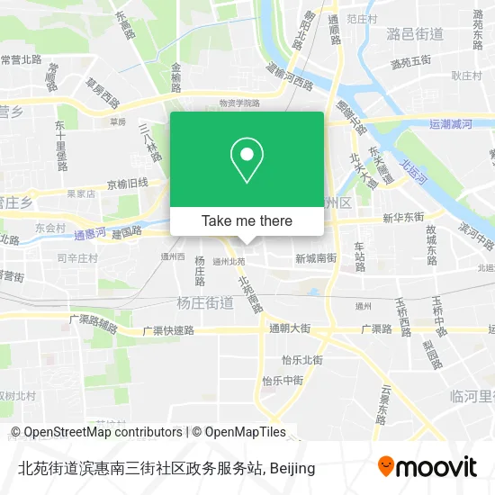 北苑街道滨惠南三街社区政务服务站 map