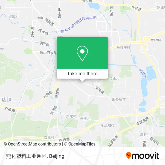 燕化塑料工业园区 map