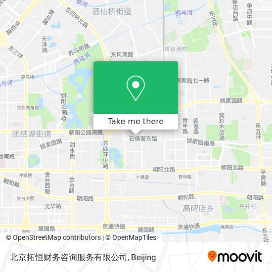 北京拓恒财务咨询服务有限公司 map