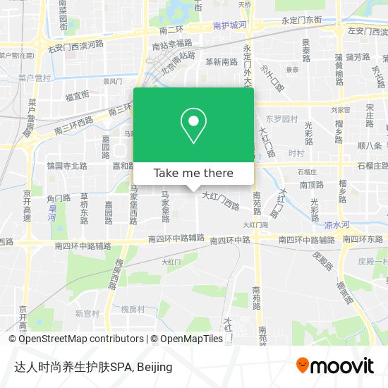 达人时尚养生护肤SPA map