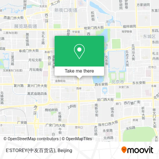 E'STOREY(中友百货店) map