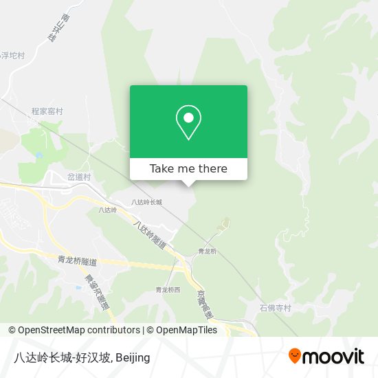 八达岭长城-好汉坡 map