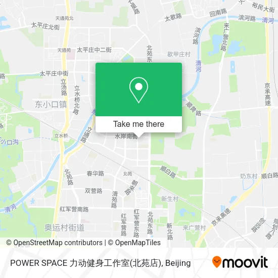 POWER SPACE 力动健身工作室(北苑店) map