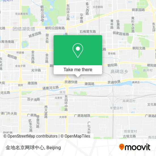 金地名京网球中心 map