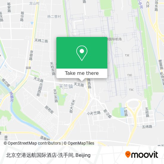 北京空港远航国际酒店-洗手间 map