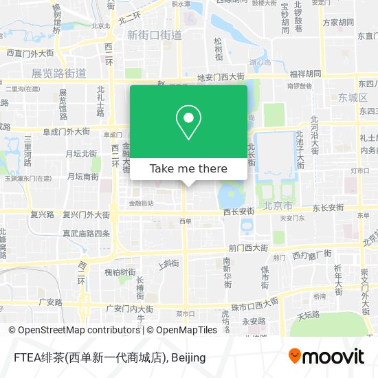 FTEA绯茶(西单新一代商城店) map