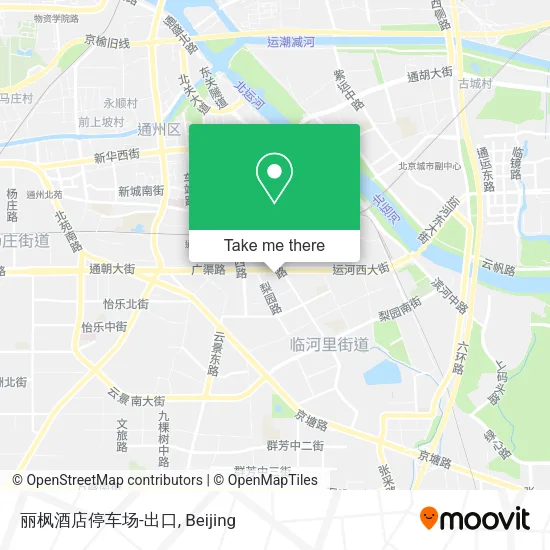 丽枫酒店停车场-出口 map