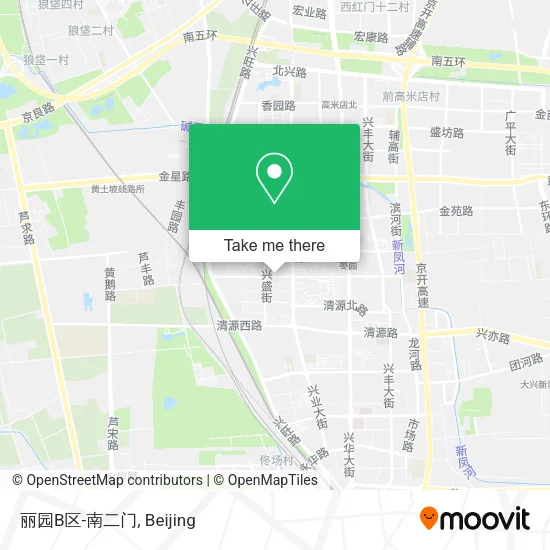 丽园B区-南二门 map