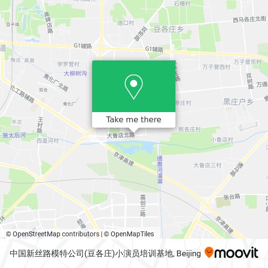 中国新丝路模特公司(豆各庄)小演员培训基地 map