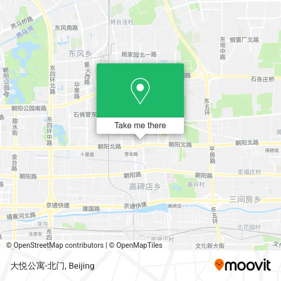 大悦公寓-北门 map