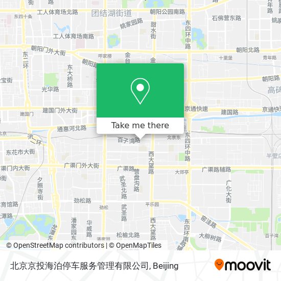 北京京投海泊停车服务管理有限公司 map