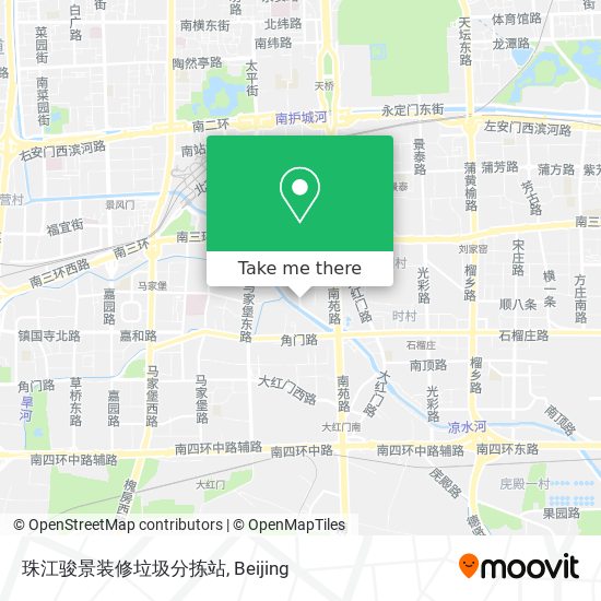 珠江骏景装修垃圾分拣站 map