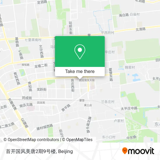 首开国风美唐2期9号楼 map