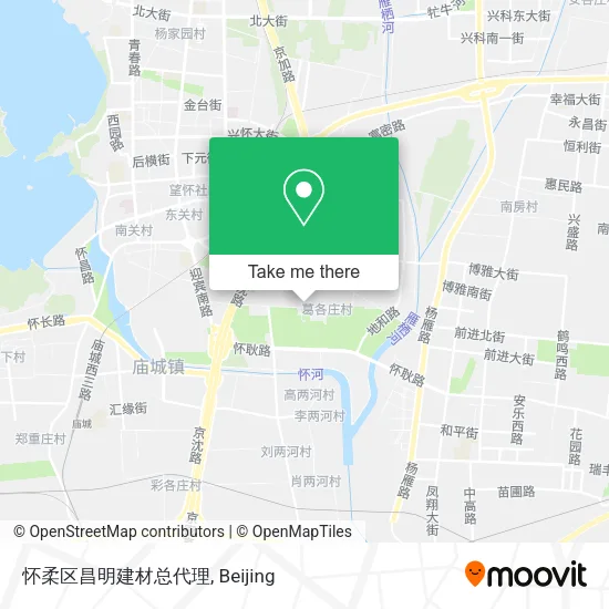 怀柔区昌明建材总代理 map
