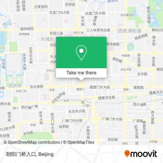 朝阳门桥入口 map