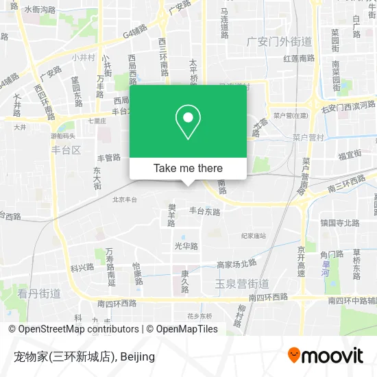 宠物家(三环新城店) map