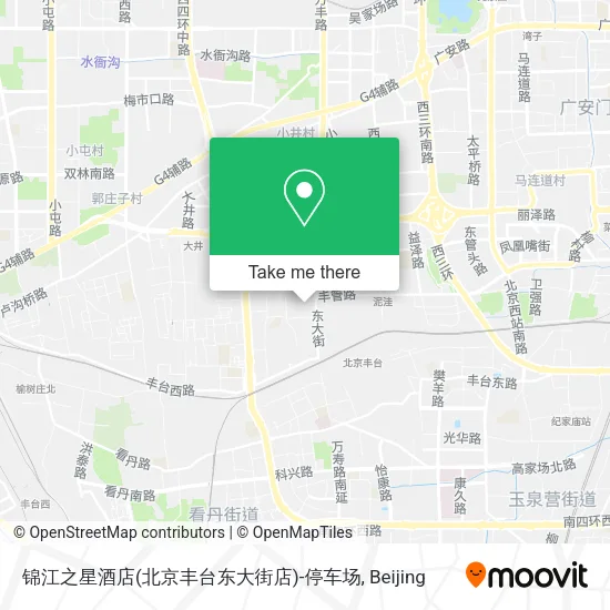 锦江之星酒店(北京丰台东大街店)-停车场 map