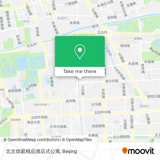 北京煌庭精品酒店式公寓 map
