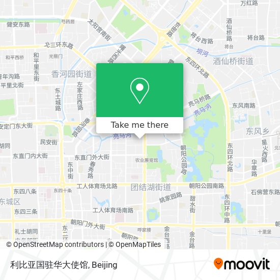 利比亚国驻华大使馆 map
