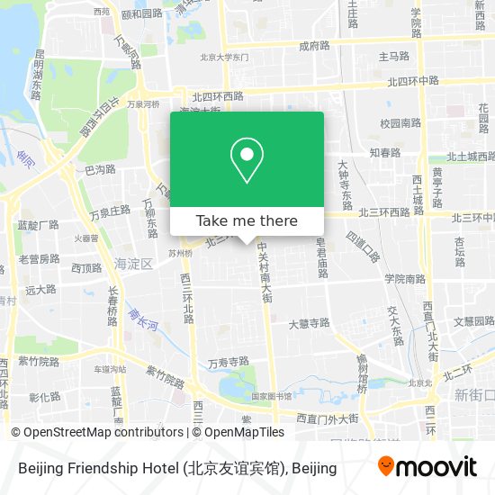 Beijing Friendship Hotel (北京友谊宾馆) map
