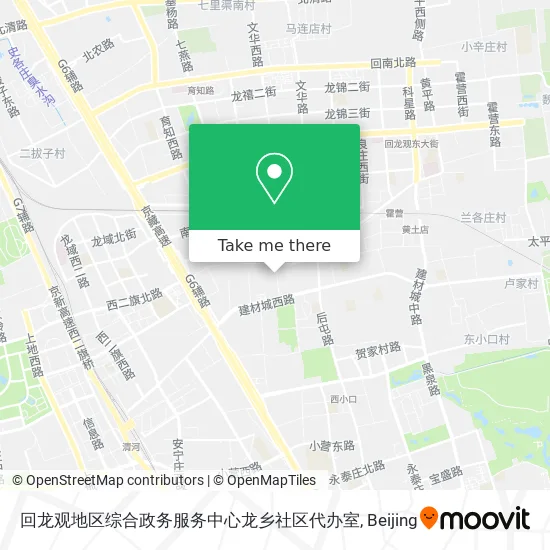 回龙观地区综合政务服务中心龙乡社区代办室 map