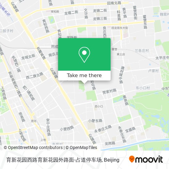 育新花园西路育新花园外路面-占道停车场 map