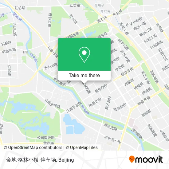 金地·格林小镇-停车场 map