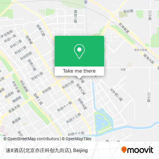 速8酒店(北京亦庄科创九街店) map