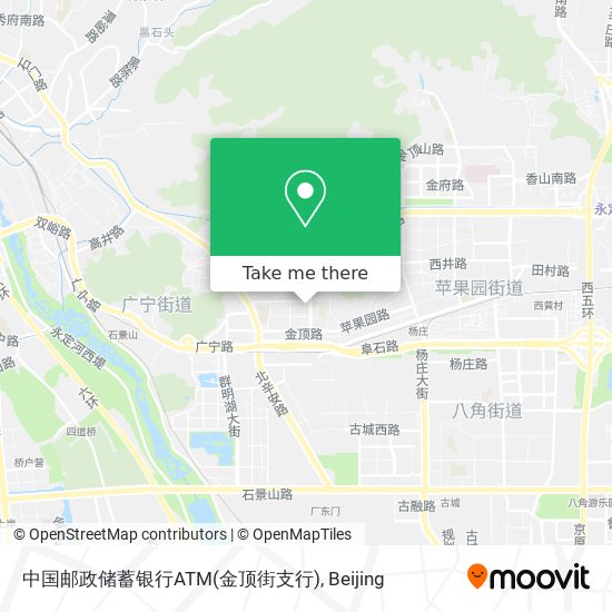 中国邮政储蓄银行ATM(金顶街支行) map