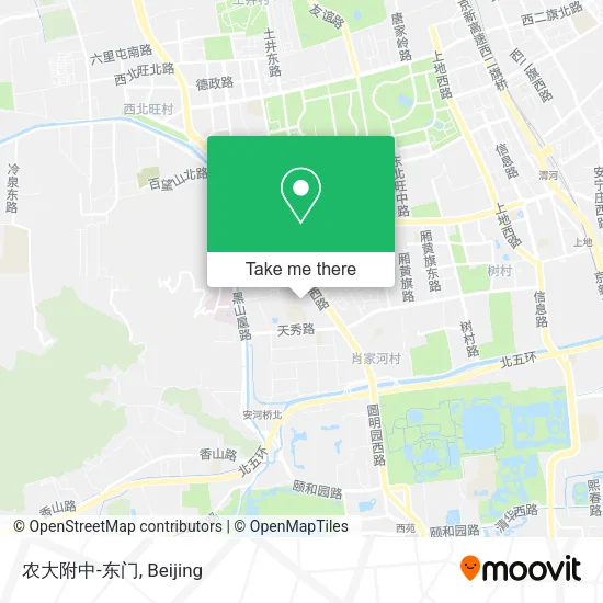 农大附中-东门 map