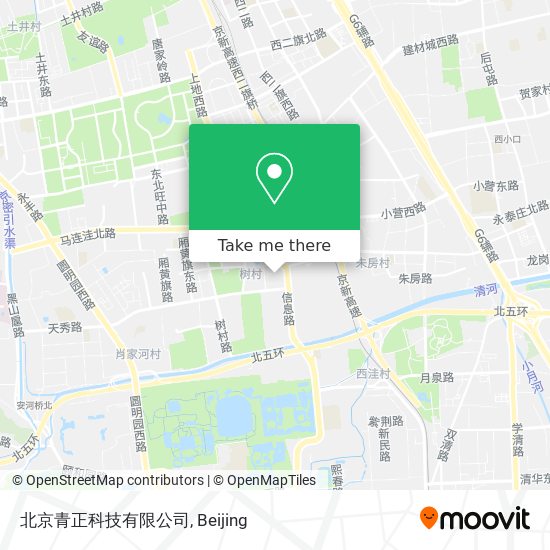 北京青正科技有限公司 map