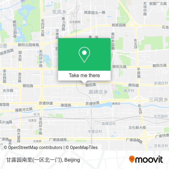 甘露园南里(一区北一门) map