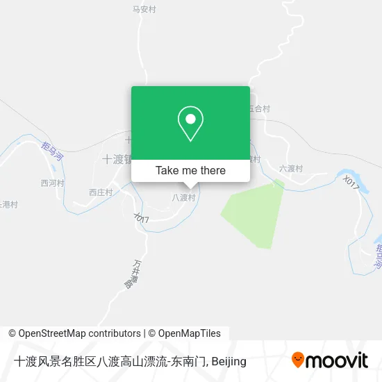 十渡风景名胜区八渡高山漂流-东南门 map