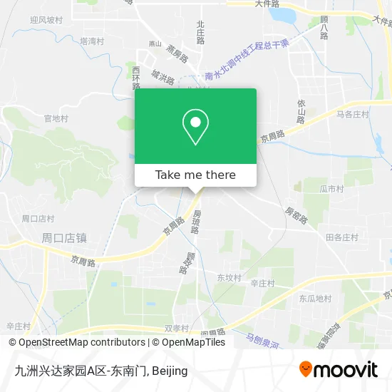 九洲兴达家园A区-东南门 map
