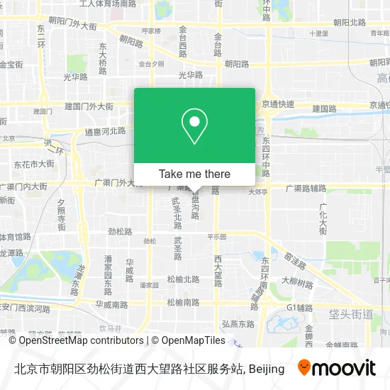 北京市朝阳区劲松街道西大望路社区服务站 map