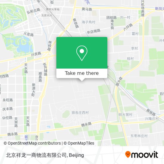 北京祥龙一商物流有限公司 map