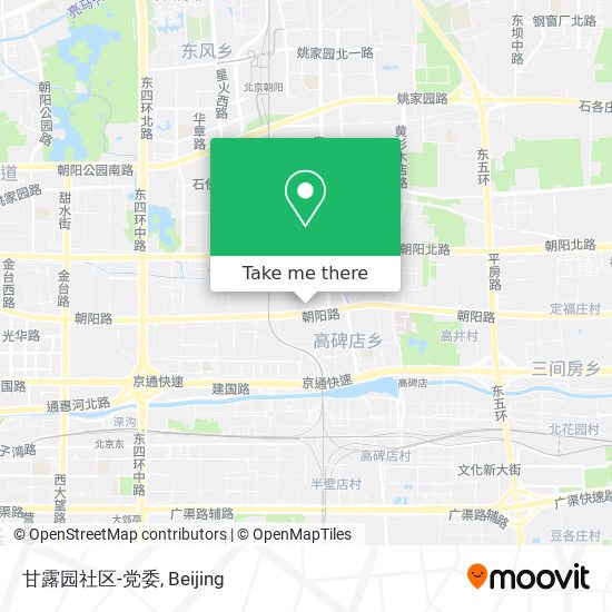 甘露园社区-党委 map