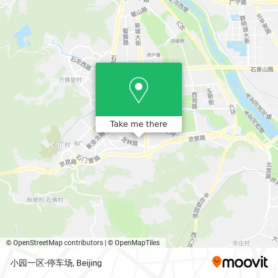小园一区-停车场 map