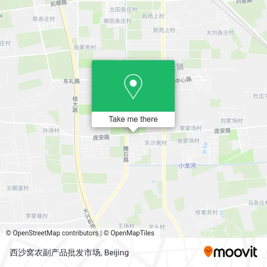 西沙窝农副产品批发市场 map