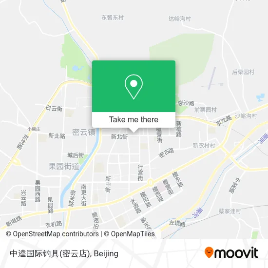 中逵国际钓具(密云店) map